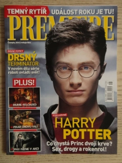 FILMOVÝ ČASOPIS PREMIERE, HARRY POTTER, BATMAN VS. JOKER, MUMIE, A. SANDLER, PLANETA OPIC, MADAGASKAR, SRPEN/2008