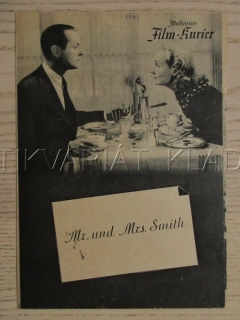 PAN SMITH S MANŽELKOU, C. LOMBARD, R. MONTGOMERY, FILM KURIER VBŠ Č. 73