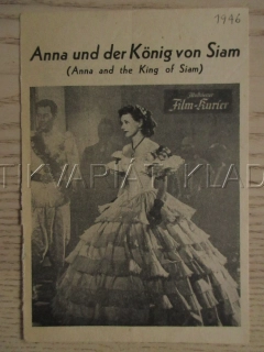 ANNA A KRÁL SIAMU, I. DUNNE, R. HARRISON, L. DARNELL, FILM USA, FILM KURIER VBŠ Č. 316