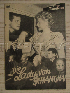 DÁMA ZE ŠANGHAJE, R. HAYWORTH, O. WELLES, G. ANDERS, FILM USA, FILM KURIER VBŠ Č. 815
