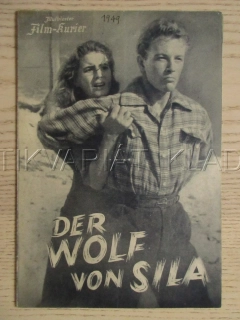 IL LUPO DELLA SILA, S. MANGANO, V. GASSMANN, A. NAZZARI, FILM IT, FILM KURIER VBŠ Č. 1003