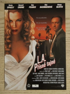L. A. PŘÍSNĚ TAJNÉ, K. SPACEY, R. CROWE, K. BASINGER, FILMOVÝ LETÁK