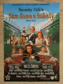 SÁM DOMA A BOHATÝ, M. CULKIN, FILMOVÝ LETÁK