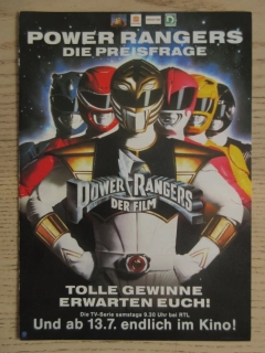 POWER RANGERS: FILM, FILMOVÝ LETÁK