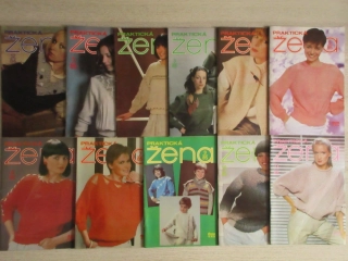 11X ČASOPIS PRAKTICKÁ ŽENA, R. 1984 A 1985, HÁČKOVÁNÍ, ODĚVY, MÓDA, **an 