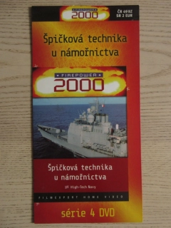 ŠPIČKOVÁ TECHNIKA U NÁMOŘNICTVA, FIREPOWER 2000, DVD FILM DOKUMENT