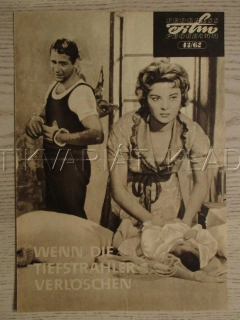 WENN DIE TIEFSTRAHLER VERLOSCHEN, M. ARENA, G. RALLI, K. CARO, FILM IT?, FILM KURIER VBŠ Č. 43/62