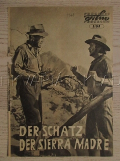 POKLAD NA SIERRA MADRE, H. BOGART, W. HUSTON, T. HOLT, FILM USA, FILM KURIER VBŠ Č. 1/64