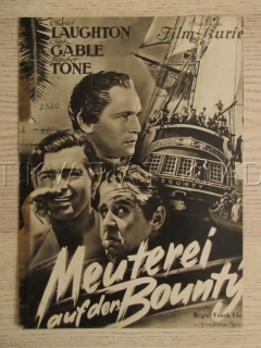 VZPOURA NA BOUNTY, C. LAUGHTON, C. GABLE, MOVITA, FILM USA, FILM KURIER VBŠ Č. 2520
