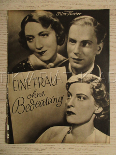 EINE FRAU OHNE BEDEUTUNG, K. DORSCH, F. KAYSSLER, M. HOPPE, FILM SRN, FILM KURIER VBŠ Č. 2549