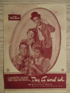 THE EGG AND I, C. COLBERT, F. MACMURRAY, M. MAIN, FILM USA, FILM KURIER VBŠ Č. 2630