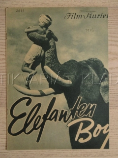 MILÁČEK SLONŮ, SABU, W. E. HOLLOWAY, B. GORDON, FILM VB, FILM KURIER VBŠ Č. 2641