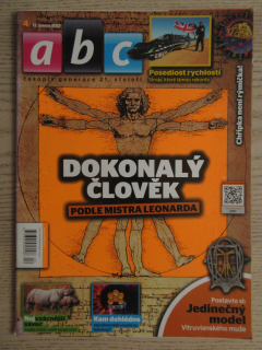 ABC, 4/2013, KOMPLETNÍ DÉČKA, VOJENSKÁ TECHNIKA - JEEP, TRANSPORTER, LEONARDO DA VINCI