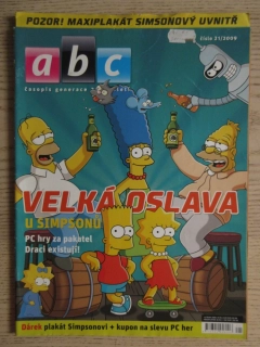 ABC, 21/2009, KOMPLETNÍ DÉČKA, PLAKÁT SIMPSONOVI, LIAZ 111.154