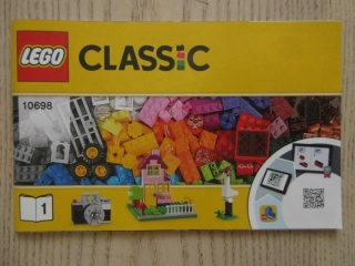 LEGO CLASSIC, NÁVOD STAVEBNICE Č. 10698, 1-2