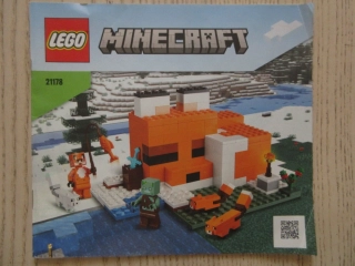 LEGO MINECRAFT, NÁVOD STAVEBNICE Č. 21178