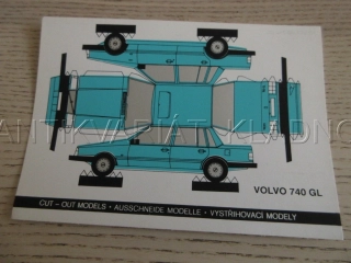 AUTOMOBIL VOLVO 740 GL, VYSTŘIHOVACÍ MODELY
