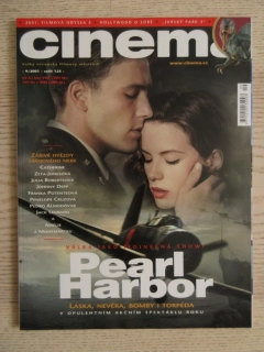 FILMOVÝ ČASOPIS CINEMA, Č. 9/2001, JAMES CAMERON, MICHAEL BAY, CATHERINE ZETA-JONES, MAROŠ KRAMÁR, JEAN-PIERRE JEUNET, FRANKA POTENTE, PEDRO ALMODÓVAR, HANA VÍTOVÁ, TCHÉKY KARYO AJ.