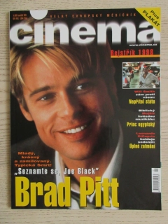 FILMOVÝ ČASOPIS CINEMA, Č. 1/99, BRAD PITT, JERRY BRUCKHEIMER, WILL SMITH, JEFFREY KATZENBERG, FREDRIC MARCH, LEONARDO DICAPRIO, WES CRAVEN AJ..