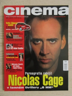 FILMOVÝ ČASOPIS CINEMA, Č. 5/99, NICOLAS CAGE, BING CROSBY, SANDRA BULLOCK, VLASTIMIL BRODSKÝ, IGOR LUTHER, MARTIN ŠTRBA, JOAQUIN PHOENIX AJ.