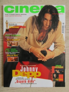 FILMOVÝ ČASOPIS CINEMA, Č. 5/2000, JOHNNY DEPP, VICTOR MCLAGLEN, GLADIÁTOR, AUREL KLIMT AJ.