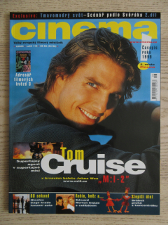 FILMOVÝ ČASOPIS CINEMA, Č. 8/2000, TOM CRUISE, WALLACE BEERY, ZDENĚK SVĚRÁK, JOHN WOO, TOM CRUISE, Z PEKLA ŠTĚSTÍ 2, NICK PARK AJ.