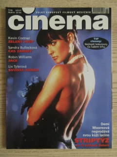 FILMOVÝ ČASOPIS CINEMA, Č. 11/96, DEN NEZÁVISLOSTI, DEMI MOORE, MATTHEW MCCONAUGHEY, JODIE FOSTER, ROBERT DE NIRO, VÝCHOVA DÍVEK V ČECHÁCH AJ.