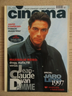 FILMOVÝ ČASOPIS CINEMA, Č. 12/96, JEAN-CLAUDE VAN DAMME, ALAN ALDA, ANTONIO BANDERAS, BARBARA STREISAND, GEORGE C. SCOTT AJ.