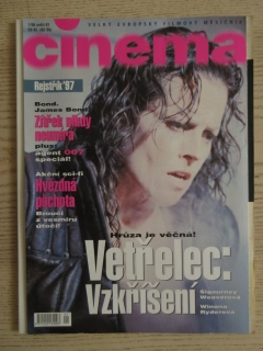 FILMOVÝ ČASOPIS CINEMA, Č. 1/98, VETŘELEC: VZKŘÍŠENÍ, JOANNE WOODWARD, ALFRED HITCHCOCK, SIGOURNEY WEAVER, ALEC GUINESS, JAMES BOND SPECIÁL, PAUL VERHOEVEN AJ.
