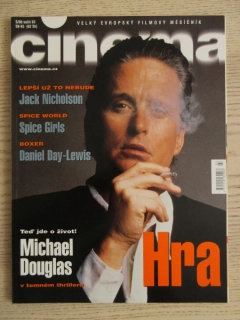 FILMOVÝ ČASOPIS CINEMA, Č. 3/98, ERNEST BORGNINE, ANNA MAGNANIOVÁ, MICHAEL DOUGLAS, JACK NICHOLSON, IVANA CHÝLKOVÁ, LEPŠÍ UŽ TO NEBUDE, SPICE WORLD, TITANIC AJ.