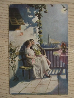 MUŽ, ŽENA, PÁR, LÁSKA, SOMMERNACHTSTRAUN, KAPLE, H. ROESSLER
