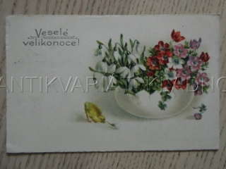 VESELÉ VELIKONOCE!, SKOŘÁPKA, KUŘÁTKO, KVĚTINY