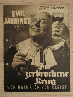 DER ZERBROCHENE KRUG, E. JANNINGS, B. HUBNER, M. GULSTORFF, FILM NĚM. ŘÍŠE, FILM KURIER VBŠ Č. 2710