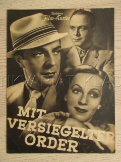 V TAJNÉM POSLÁNÍ, V. DE KOWA, P. HARTMANN, C. LUCAS, FILM NĚM. ŘÍŠE, FILM KURIER VBŠ Č. 2724