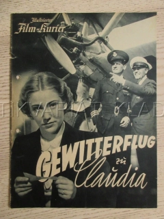 GEWITTERFLUG ZU CLAUDIA, W. FRITSCH, O. TSCHECHOWA, E. JÜRGENSEN, FILM NĚM. ŘÍŠE, FILM KURIER VBŠ Č. 2732