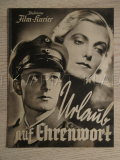 URLAUB AUF EHRENWORT, W. KÖNIG, R. MOEBIUS, B. DREWS, FILM NĚM. ŘÍŠE, FILM KURIER VBŠ Č. 2756