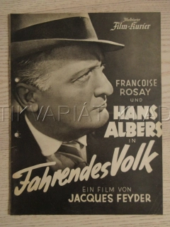 TOULAVÝ NÁROD, H. ALBERS, F. ROSAY, H. HÜBNER, FILM NĚM. ŘÍŠE, FILM KURIER VBŠ Č. 2808