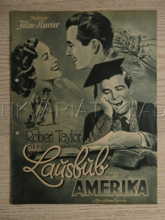 AMERIČAN V OXFORDU, R. TAYLOR, L. BARRYMORE, V. LEIGH, FILM USA, FILM KURIER VBŠ Č. 2821