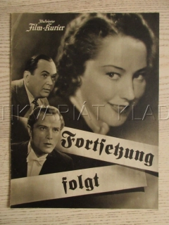 FORTSETZUNG FOLGT, F. LAUTERBACH, V. STAAL, O. SIMA, FILM NĚM. ŘÍŠE, FILM KURIER VBŠ Č. 2838