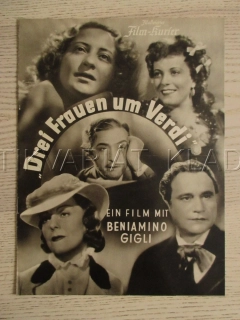 TŘI LÁSKY GIUSEPPA VERDIHO, F. GIACHETTI, G. PAOLIERI, B. GIGLI, FILM IT, FILM KURIER VBŠ Č. 2839