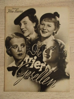 DIE VIER GESELLEN, I. BERGMAN, L. SLEZAK, H. SÖHNKER, FILM NĚM. ŘÍŠE, FILM KURIER VBŠ Č. 2856