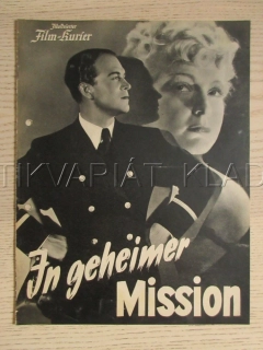 TAJEMNÉ DOBRODRUŽSTVÍ, G. FRÖHLICH, C. HORN, R. HELLBERG, FILM NĚM. ŘÍŠE, FILM KURIER VBŠ Č. 2895