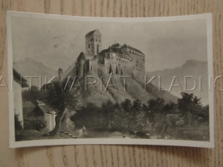 KARLŠTEJN PŘED OPRAVOU, HRAD, OKRES BEROUN, POHLEDNICE 1075