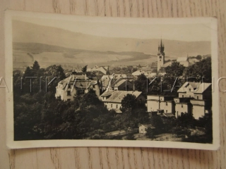 PŘÍBRAM, KOSTEL, POHLED NA MĚSTO, OKRES PŘÍBRAM, POHLEDNICE 1098