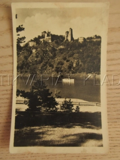 ZŘÍCENINY HRADU CORNŠTÝNA NAD VRANOVSKOU PŘEHRADOU, OKRES ZNOJMO, POHLEDNICE 1201