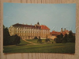 VALTICE, STÁTNÍ ZÁMEK, ZAHRADNÍ PRŮČELÍ ZÁMKU, OKRES BŘECLAV, POHLEDNICE 1261