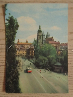 HRADEC KRÁLOVÉ, PRAŽSKÝ MOST, TRAMVAJ, OKRES HRADEC KRÁLOVÉ, POHLEDNICE 1329