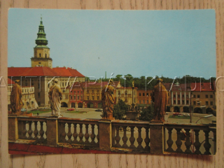 KROMĚŘÍŽ, VELKÉ NÁMĚSTÍ SE ZÁMKEM, OKRES KROMĚŘÍŽ, POHLEDNICE 1350