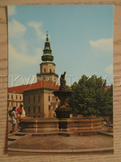KROMĚŘÍŽ, VELKÉ NÁMĚSTÍ SE ZÁMKEM, OKRES KROMĚŘÍŽ, POHLEDNICE 1354