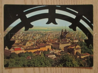CELKOVÝ POHLED ZE ŠPILBERKU NA BRNO, OKRES BRNO-MĚSTO, POHLEDNICE 1355